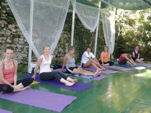 Yoga and horseriding holiday in Casperia - yoga sessions