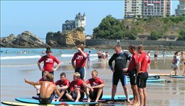 Surf Course In Biarritz
