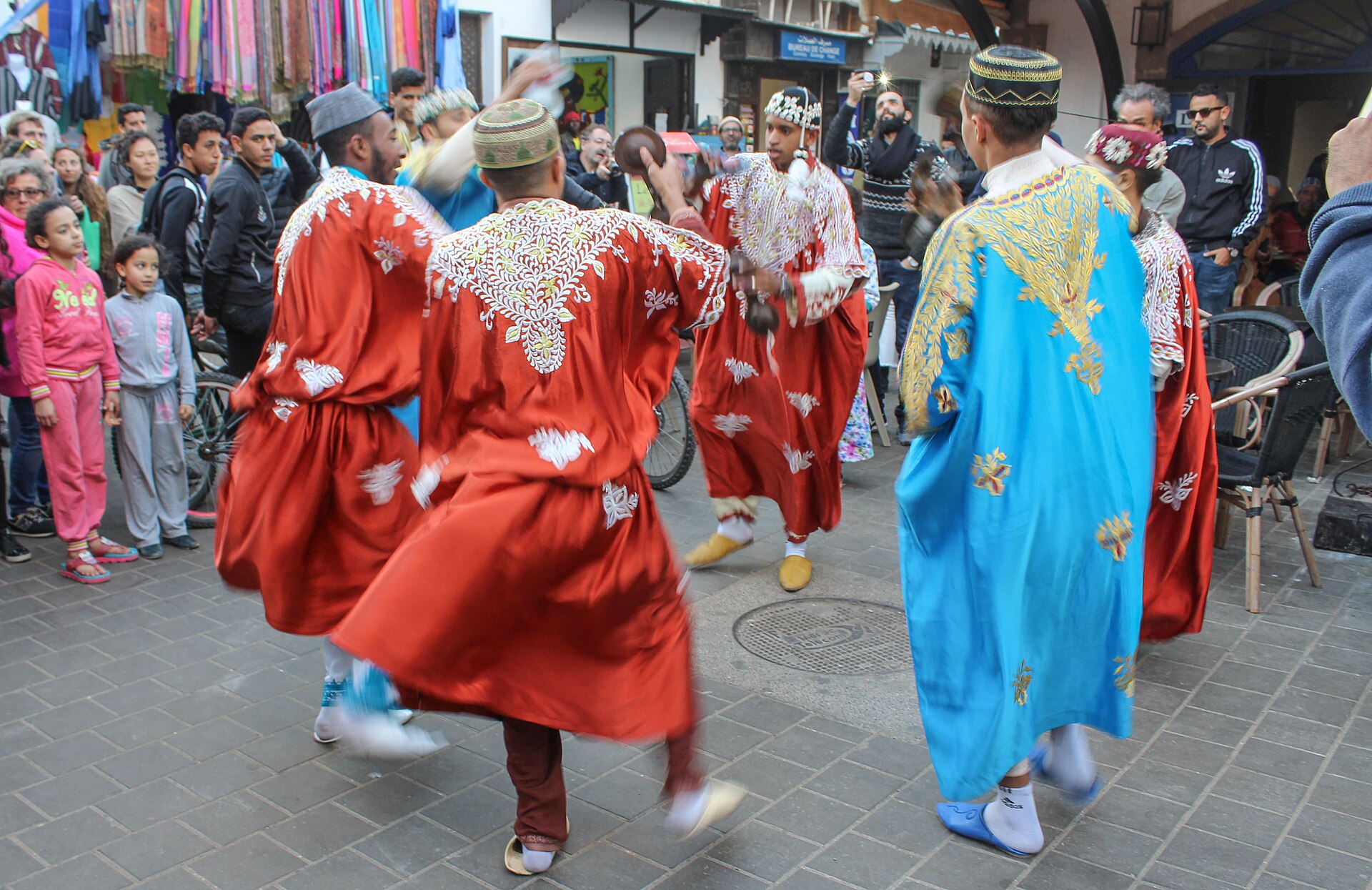 Gnawa musicians in the medina of Essaouira