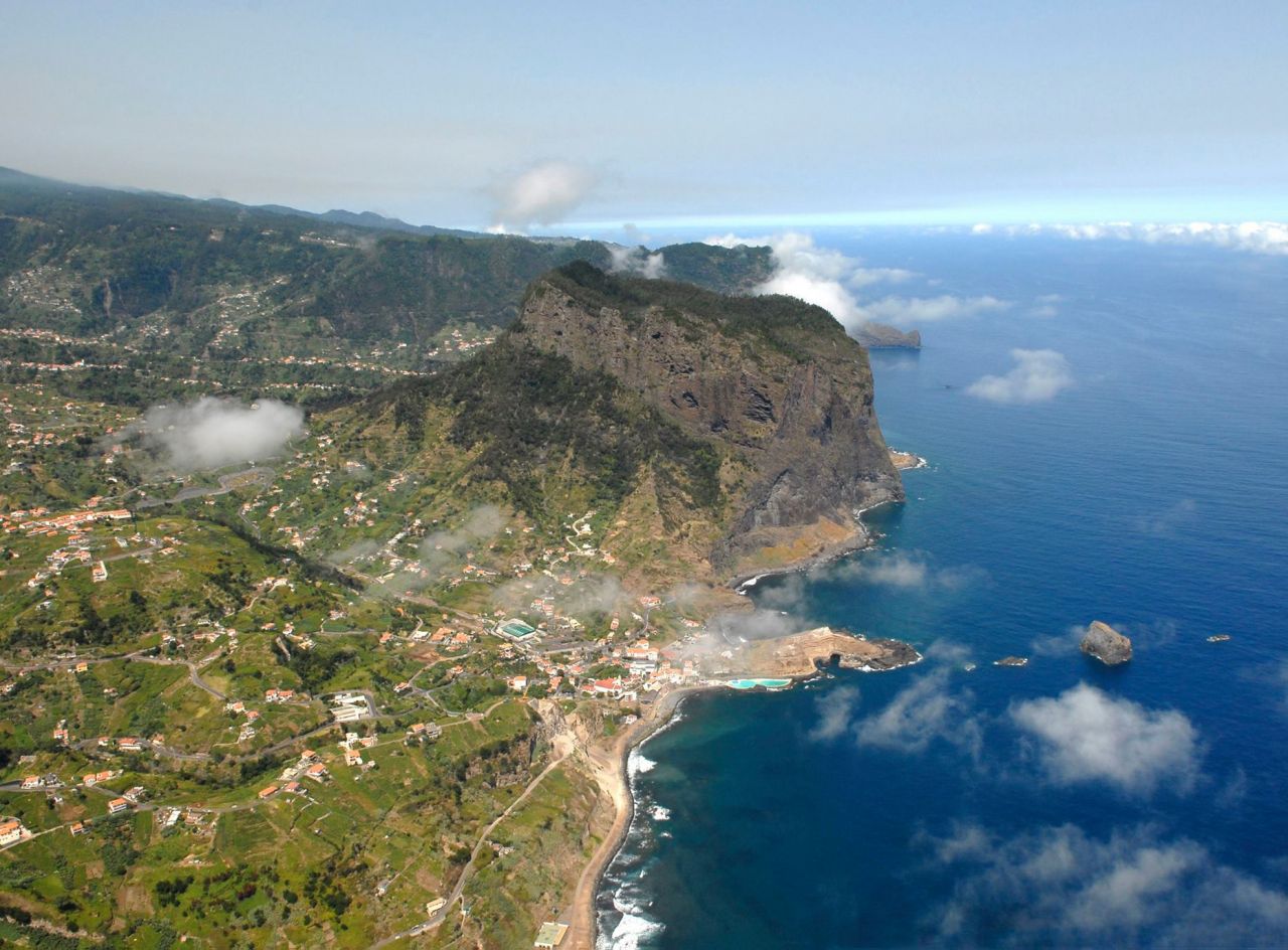 Porto da Cruz below Penha d'Águia on Madeira's north coast