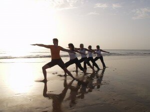 Yoga holiday in Cadiz, Spain - beach yoga